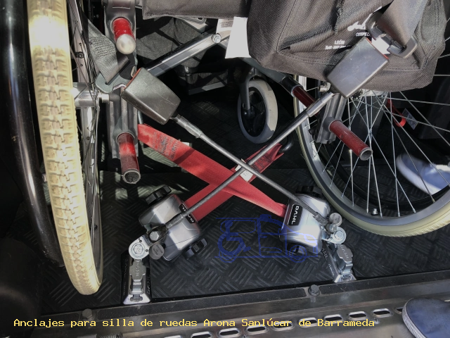 Sujección de silla de ruedas Arona Sanlúcar de Barrameda